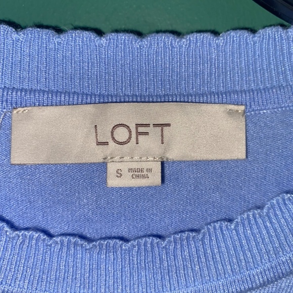 Loft size small lightweight sweater top short sleeve - Picture 7 of 8